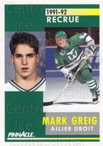 1991-92 Pinnacle French #352 Mark Greig - Picture 1 of 1