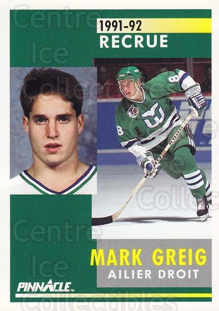 1991-92 Pinnacle French #352 Mark Greig - Image 1 of 1