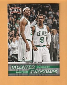 Paul Pierce Rajon Rondo Boston Celtics 2012-13 Threads Talented Twosomes 7W - Picture 1 of 2