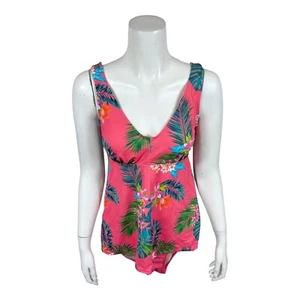 Kim Gravel x Badeanzüge für alle fließenden Tankini & Slip Set, Tropical Punch, Reg 14 - Bild 1 von 3