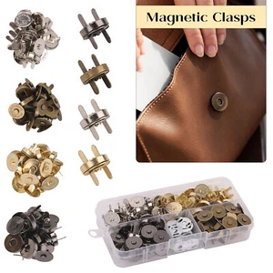 Sin coser botones magnéticos broches de presión broche cuero artesanía bolso fabricación - Imagen 1 de 11