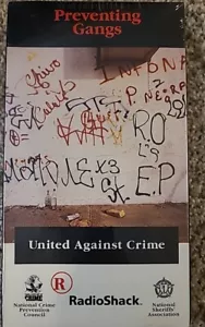 Rare Brand New Preventing Gangs VHS United Against Crime Radio Shack Collectors - Picture 1 of 5