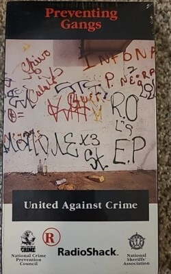 Rare Brand New Preventing Gangs VHS United Against Crime Radio Shack Collectors - Image 1 of 4