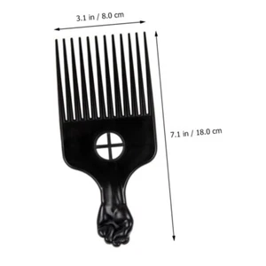 Hair Styling Afro Pick Comb Wide Tooth Fork Comb Anti Static Wide Tooth Comb - Picture 1 of 3