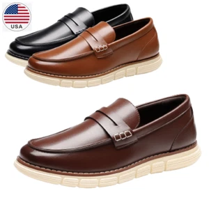 Men Casual Shoes Lightweight Slip On Penny Loafer Shoes US Size 6.5-15 - Picture 1 of 37
