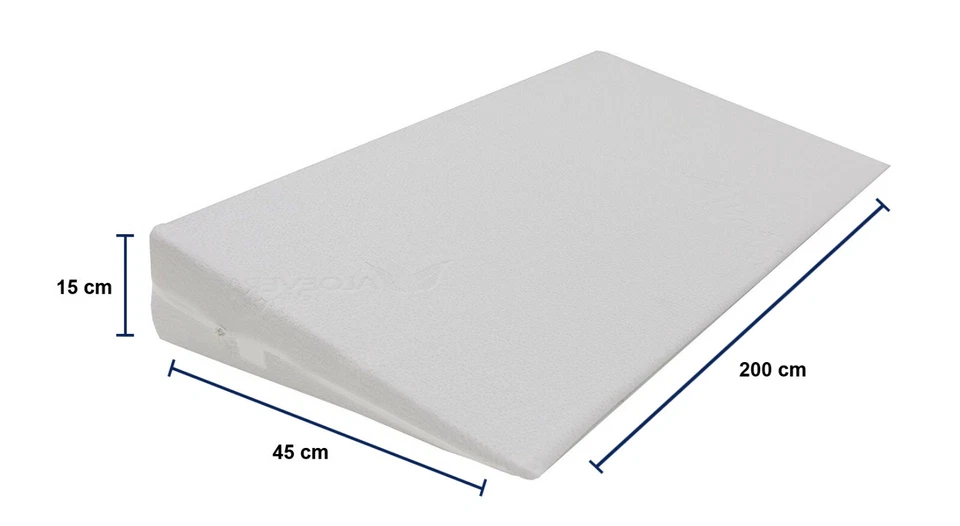 Alanpur Keilkissen mit Aloe Vera Bezug Matratzen Matratzenkeil Matratzenerhöhung