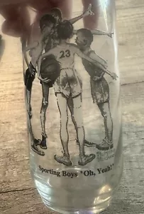 Norman Rockwell Vintage Sporting Boys “Oh, Yeah” Drinking Glass - Picture 1 of 5