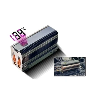 Dissipatore digitale TEMP display alluminio con tubi di calore in rame per SSD M.2 2280  - Foto 1 di 12