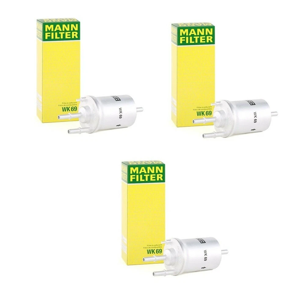 NOVO Conjunto de 3 Filtros de Combustível para Audi A3 TT Quattro VW Beetle Golf GTI Jetta Mann - Imagem 1 de 1