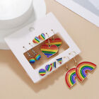 6 Pairs Rainbow Jewelry Set Of Earrings Stud Gifts For An Anniversary