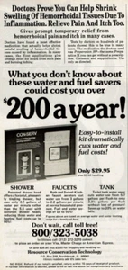 1980 Vintage Print Ad Con-Serv home water/energy saving system Kit Resource - Picture 1 of 2