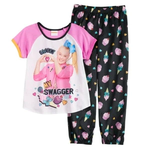 JoJo Siwa Girl Size 12 "Sweet Is My Swagger" 2-piece Cupcake Pant Knit Pajamas - Picture 1 of 1