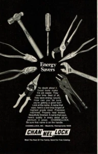 1979 Vintage Print Ad Channellock Energy Savers Tools ScrewDrivers Pliers Wrench - Picture 1 of 2