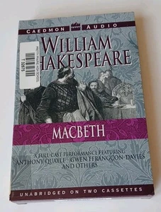 Caedmon Audio William Shakespeare "MACBETH" Cassettes - Imagen 1 de 4