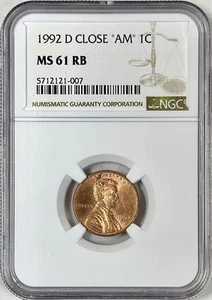 1992 D LINCOLN CENT CLOSE AM NGC MS61 RB ONLY 15 KNOWN, VERY RARE!! - Picture 1 of 2
