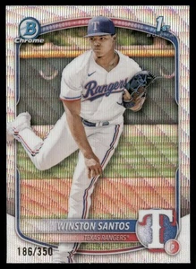 2025 Bowman Winston Santos Chrome Prospects Wave Refractor /350 #BCP-121 - Picture 1 of 2