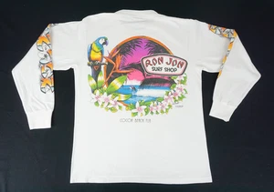 Vintage 1986 Ron Jon Surf shop long sleeve shirt tagged medium surfing ocean - Picture 1 of 24