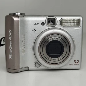 Canon PowerShot A510 Silver Compact Digital Camera NOT WORKING FOR PARTS ONLY! - Picture 1 of 9