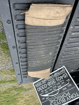 Alfombra tapizada original asiento trasero Porsche 356 356a Pre-A negro tostado Foto 1 de 4