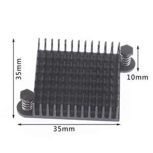 1Pc Aluminum Heatsink 35*35*10MM Cooling Pad South North Bridge Chipset Radia-HQ - Picture 1 of 6