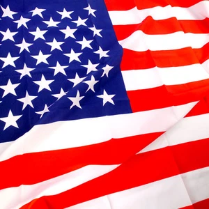 Amerikanische Flagge USA 3 X 5 bedruckt mit verstärkten Nähten 2 Tüllenaufsatz - Bild 1 von 3
