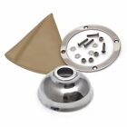 Vertical Shift Or Emergency Brake Tan Boot, Silver Ring And Cap Rat Rods