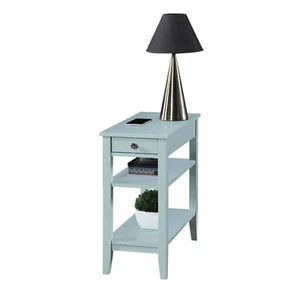 Small Narrow Chair Side End Table Accent For Living Room Office Furniture Green - Picture 1 of 6