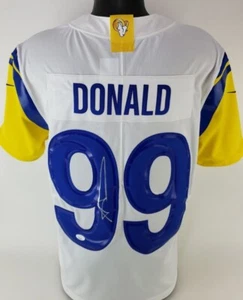 Aaron Donald Autographed Signed Los Angeles Rams Nike Authentic Ltd Jersey (JSA) - Picture 1 of 10