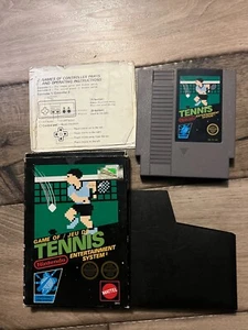 Tennis (Nintendo Entertainment System, 1985) CIB DAMAGED MANUAL THREE SCREW - Picture 1 of 13