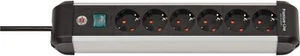 brennenstuhl Premium-Alu-Line Steckdosenleiste mit Schalter 6-fach 3m H05VV-F... - Afbeelding 1 van 12