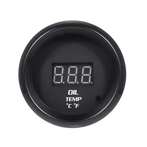 ・2 52mm Oil Temperature Gauge DC 12V Digital LED Display Meter Kit With Sensor - Picture 1 of 12