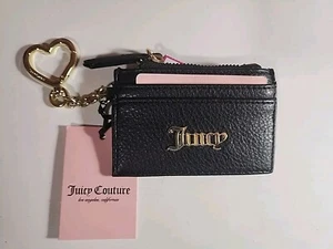 NWT Juicy Couture Black Card Holder P5 - Picture 1 of 8
