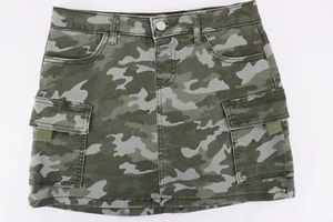 Justice Camo Skirt Cargo Pockets with Built in Shorts No Belt Size 14 Never Worn - Picture 1 of 6