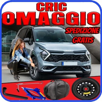 Ruotino Di Scorta 17" 5 Fori Kia Sportage Con Kit Cric Chiave Sacca DOT2025 - Imagen 1 de 4