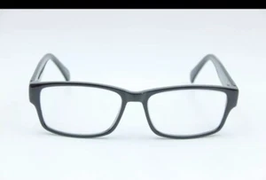 Modern Optical Slick Black Rectangle Eyeglasses Frames 57-17-150 - Picture 1 of 8