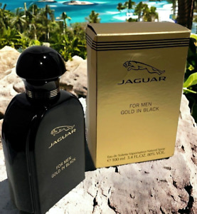 JAGUAR GOLD in BLACK for Men by Jaguar Eau de Toilette Spray 3.4oz Unsealed Box