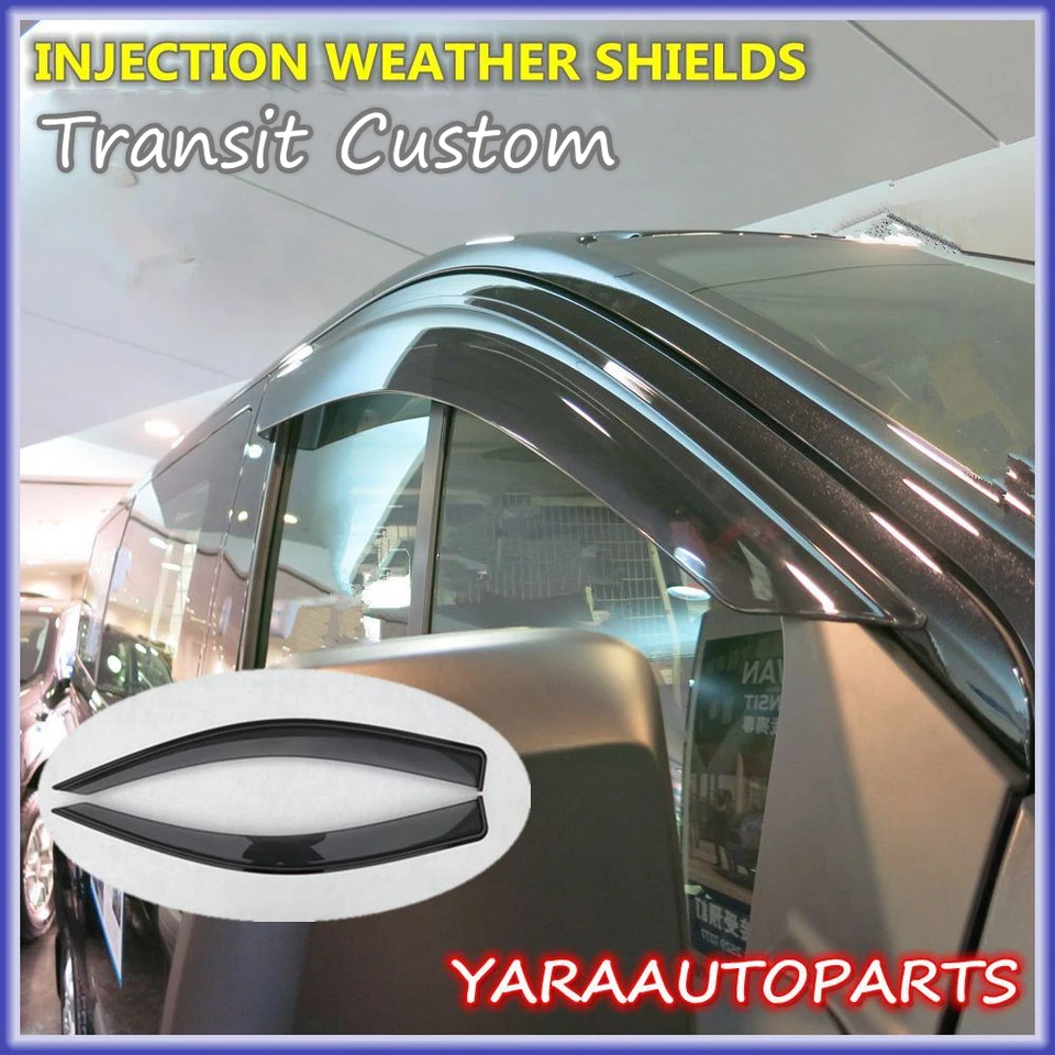 Injection Weather Shields Window Visors for Ford Transit Custom 2013-2025 - Image 1 of 4
