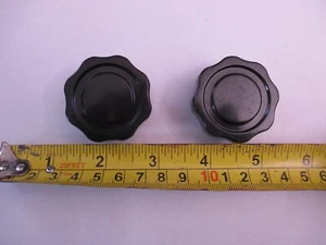 2 perillas de baquelita estriadas de 1,375 pulgadas (par) - Imagen 1 de 5