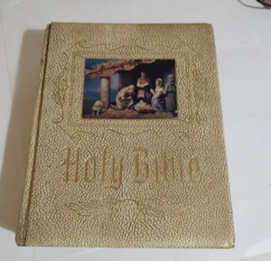 Biblia familiar versión King James C. 1960 vintage - Imagen 1 de 8