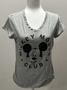 Disney Store Mickey Mouse Club grau kurzärmeliges Damen-T-Shirt Größe Small - Bild 1 von 5