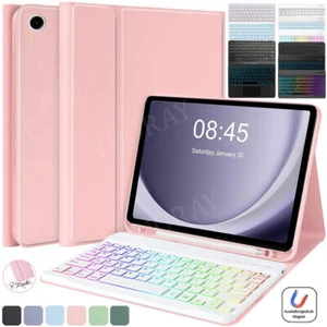For Samsung Galaxy Tab A9+ 11" 2023 Tablet SM-X210 Bluetooth Keyboard Case Cover - Picture 1 of 97