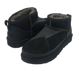 BOTAS MUJER UGG CLASSIC ULTRA MINI REIMAGINADAS NEGRAS US 8/UK 6/EU 39 - Imagen 1 de 6