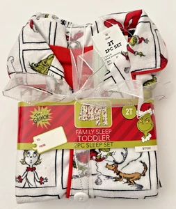 The Grinch 2 Piece Christmas Pajama Sleep Set Girls Toddlers (Size 2T) Dr. Seuss - Picture 1 of 3