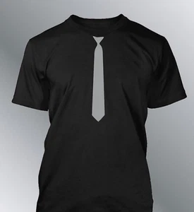 Tee shirt personnalisé CRAVATE S M L XL homme humour tie - Picture 1 of 13