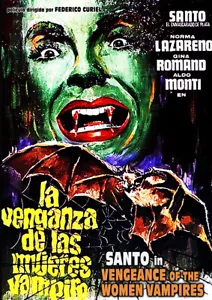 SANTO in VENGEANCE OF THE VAMPIRE WOMEN (1970) Mexican Horror w/ English subs - Imagen 1 de 2
