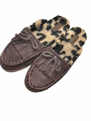 The Original $60 MUK LUKS Chocolate Gen-Suede Hollywood Mule Slipper Shoe US 11M - Image 1 of 4
