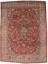 Red Traditional Semi Antique 10X13 Classic Floral Medallion Oriental Rug Carpet