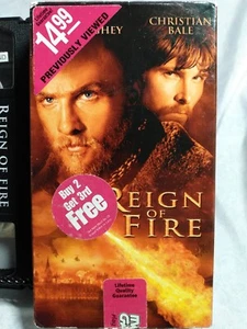 Reign of Fire VHS 2003 VCR Video Tape Christian Bale Matthew Mcconaughey Film - Picture 1 of 3
