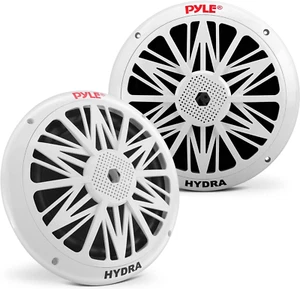 8 Inch Dual Marine Speakers 10 Inch Outer Frame Waterproof and Weather Resistant - Picture 1 of 9