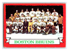 1973-74 O-PEE-CHEE BRUINS TEAM VINTAGE NHL HOCKEY CARD # 93 Rare BV